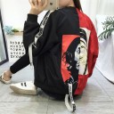 Giacca donna bicolore con stampa J1665 10