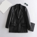 Giacca in pelle da donna P1353 1