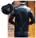 Giacca in pelle da uomo alla moda J2741 1