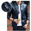 Giacca in pelle da uomo alla moda J2741 4