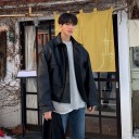 Giacca in pelle da uomo F1140 2