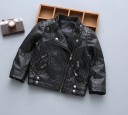 Giacca in pelle moderna per bambini J1236 1
