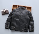 Giacca in pelle moderna per bambini J1236 3