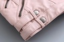 Giacca in pelle moderna per bambini J1236 5