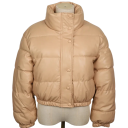 Giacca invernale da donna con colletto alto Chiusura con zip e bottoni Realizzazione in poliestere caldo Elegante cappotto invernale Giacca comoda per i periodi freddi 9