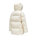 Giacca invernale da donna imbottita con cappuccio e zip, lunga fino alla metà delle cosce, con tasche laterali, per il freddo e per la città 7