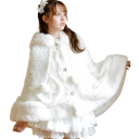 Giacca invernale da donna in peluche Taglia universale Giacca calda con cappuccio Chiusura con bottoni Dettagli decorativi Giacca in morbido poliestere 8