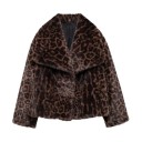 Giacca invernale da donna in poliestere Pelliccia calda con peli lunghi Giacca elegante con colletto Abbigliamento invernale da donna alla moda 18