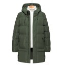 Giacca invernale da uomo Resistente al vento Chiusura con zip e bottoni Tasche pratiche Fodera in cotone caldo Giacca invernale in poliestere resistente 1