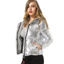 Giacca invernale di lusso da donna - Argento 2