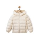 Giacca invernale unisex per bambini con zip e cappuccio Giacca calda in nylon per il freddo Giacca invernale leggera e calda per ragazzi e ragazze comoda da indossare 5