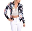 Giacca leggera da donna di qualità per primavera/autunno con motivo floreale J704 8