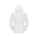 Giacca leggera unisex con cappuccio chiusura a zip in poliestere spandex per protezione dalla pioggia e uso all'aperto 7