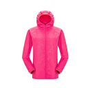 Giacca leggera unisex con cappuccio chiusura a zip in poliestere spandex per protezione dalla pioggia e uso all'aperto 2
