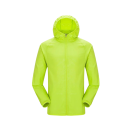 Giacca leggera unisex con cappuccio chiusura a zip in poliestere spandex per protezione dalla pioggia e uso all'aperto 6