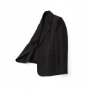 Giacca oversize da donna con un bottone e tasche Taglia S Taglio lungo e morbido Poliestere Per l'ufficio e per ogni giorno 5