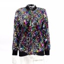 Giacca primaverile da donna con paillettes 8