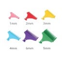 Gidskammen voor haartrimmers 1 tot 9 mm Universele kamaccessoires Kleurrijk Kappersaccessoires voor korte kapsels en overgangen 1