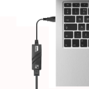 Gigabit LAN Adapter RJ45 mit USB 3.0 Schnittstelle 1000Mbps externe Netzwerkkarte Ethernet schwarz für Notebook PC MacBook 3