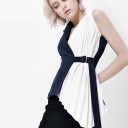 Gilet asimmetrico da donna P2341 1