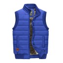 Gilet d'hiver pour homme avec fourrure à l'intérieur et poches avec col zippé en polyester et coton pour la randonnée, le travail en extérieur et un usage quotidien 7