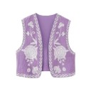 Gilet da donna con fiori 4
