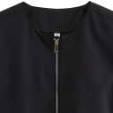 Gilet da donna monocolore con chiusura a zip e tasche 8