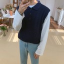 Gilet da uomo con colletto F304 4