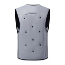 Gilet de refroidissement pour homme à zip en polyester léger fonctionnel sans manches pour le travail, le sport et les séjours par temps chaud 4