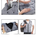 Gilet de refroidissement pour homme à zip en polyester léger fonctionnel sans manches pour le travail, le sport et les séjours par temps chaud 6