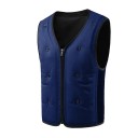 Gilet de refroidissement pour homme à zip en polyester léger fonctionnel sans manches pour le travail, le sport et les séjours par temps chaud 7