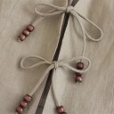 Gilet élégant pour femmes uni avec décolleté en V Fermeture à lacets Gilet en polyester stylé sans manches Différentes couleurs 9