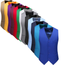 Gilet élégant pour homme à boutons avec poches et poche poitrine Gilet uni de soirée Différentes couleurs Style formel Polyester 4