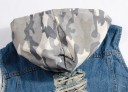 Gilet en jean pour homme avec capuche 8