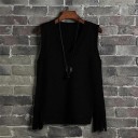 Gilet en tricot pour femmes avec franges 3