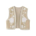 Gilet Femme à Fleurs V149 2