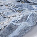 Gilet in denim da uomo A3011 4
