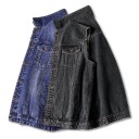 Gilet in denim da uomo F1276 3