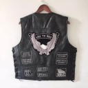Gilet in pelle da uomo F1309 1
