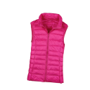 Gilet invernale da donna con collo alto e chiusura con zip Gilet caldo monocolore in poliestere leggero Gilet invernale alla moda in vari colori 7
