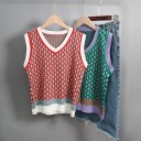 Gilet lavorato a maglia da donna P1443 2