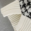 Gilet oversize lavorato a maglia da donna con motivo 4