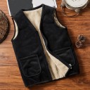 Gilet pour homme avec fourrure F1210 1