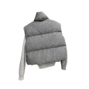 Gilet trapuntato da donna con colletto e tasche senza maniche in cotone taglio morbido per l'uso quotidiano anche in climi freschi 3
