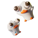 Giocattolo antistress da schiacciare Anatra 7 cm Animale carino con occhi sporgenti Giocattolo per bambini e adulti contro lo stress 2
