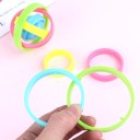 Giocattolo antistress rotante da tenere in mano composto da quattro anelli colorati per distrarsi e intrattenere le dita Plastica ABS Dimensioni 6,6 x 2