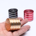 Giocattolo antistress rotante per liberare la tensione Cilindro metallico con motivo a spirale Si fa girare con le dita su un tavolo Misura 8