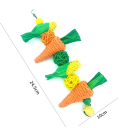Giocattolo da masticare naturale per roditori 24,5 x 10 cm Cordino con accessori di frutta Giocattolo da rosicchiare Decorazione per gabbie per roditori 2