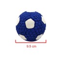 Giocattolo di gomma latex per cani a forma di pallone da calcio 9,5 cm resistente giocattolo da masticare interattivo 2
