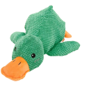 Giocattolo di peluche a fischietto per cani e gatti a forma di anatra Giocattolo resistente per grandi cani Divertimento e addestramento 2